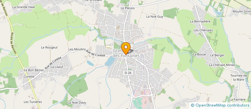 localisation de l'entreprise MONSIEUR GERARD LE MERRER  TREILLIERES