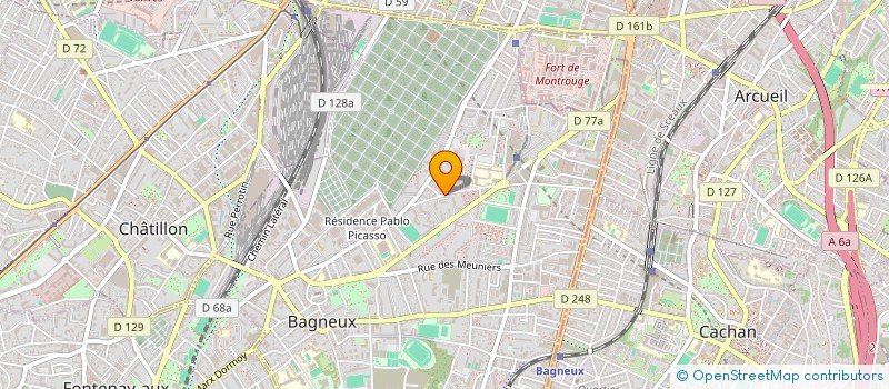 localisation de l'entreprise MONSIEUR GERARD LE MOING à BAGNEUX