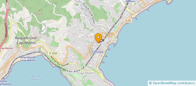 localisation de l'entreprise MONSIEUR GERARD LE ROUX  ROQUEBRUNE-CAP-MARTIN