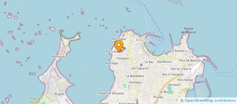 localisation de l'entreprise MONSIEUR GERARD LE ROUX  ROSCOFF