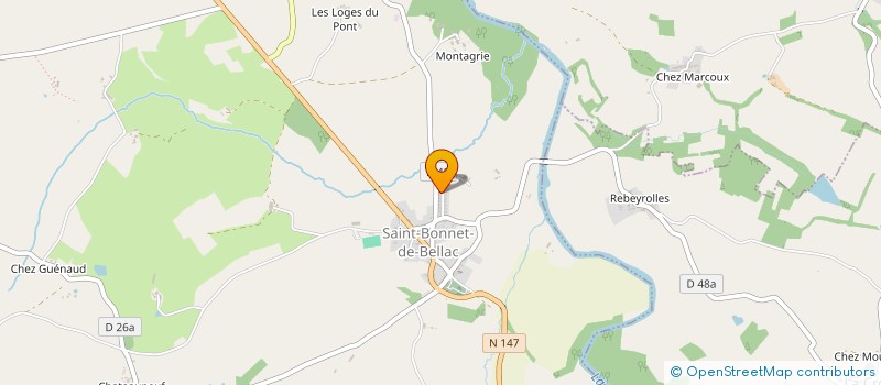 localisation de l'entreprise MONSIEUR GERARD LE TURDU à SAINT-BONNET-DE-BELLAC