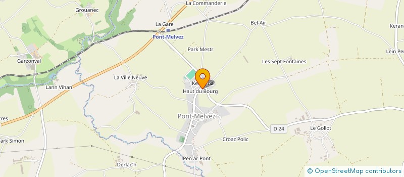 localisation de l'entreprise MONSIEUR GERARD LE VINCENT à PONT-MELVEZ