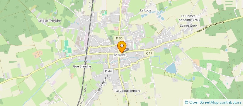 localisation de l'entreprise MONSIEUR GERARD LEBEAU à MAYET