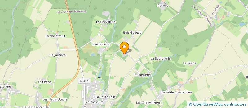 localisation de l'entreprise MONSIEUR GERARD LEBEGUE à LA CROIX-EN-TOURAINE