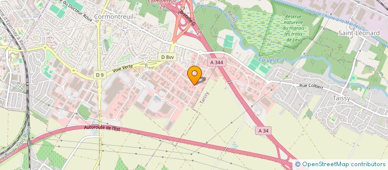 localisation de l'entreprise MONSIEUR GERARD LEBEGUE  CORMONTREUIL