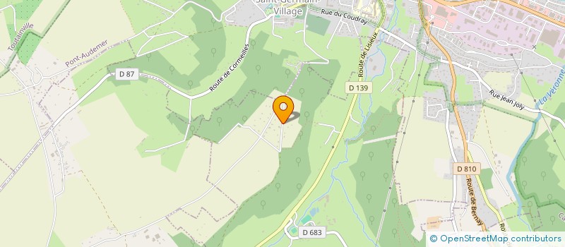 localisation de l'entreprise MONSIEUR GERARD LEBELLOIS  TOURVILLE-SUR-PONT-AUDEMER