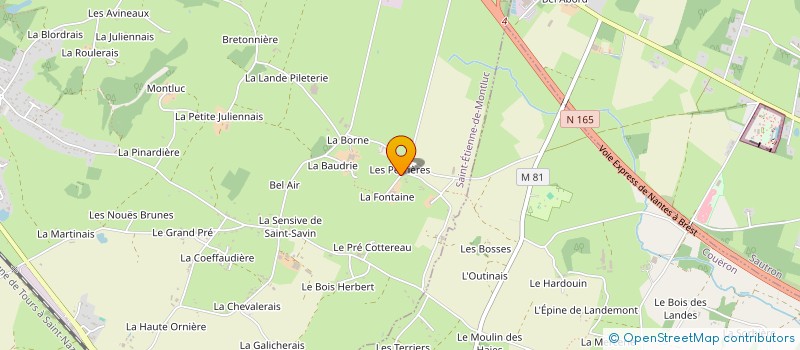 localisation de l'entreprise MONSIEUR GERARD LEBRETON  SAINT-ETIENNE-DE-MONTLUC
