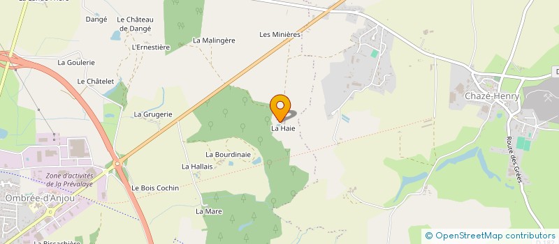 localisation de l'entreprise MONSIEUR GERARD LECOMTE à OMBREE D'ANJOU