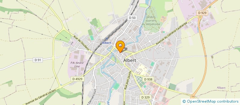 localisation de l'entreprise MONSIEUR GERARD LECONTE à ALBERT