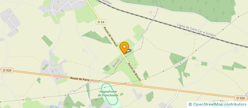 localisation de l'entreprise MONSIEUR GERARD LEFEVRE  BOURTH