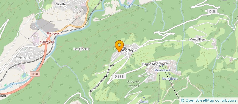 localisation de l'entreprise MONSIEUR GERARD LEGRAND  AIME-LA-PLAGNE