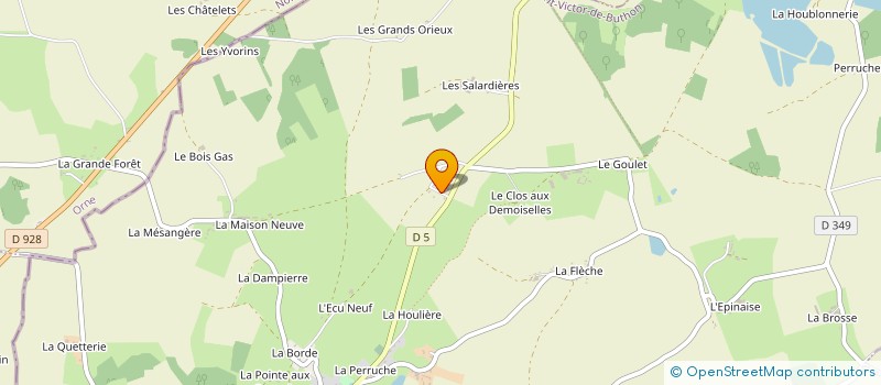localisation de l'entreprise MONSIEUR GERARD LEGRET à SAINT-VICTOR-DE-BUTHON