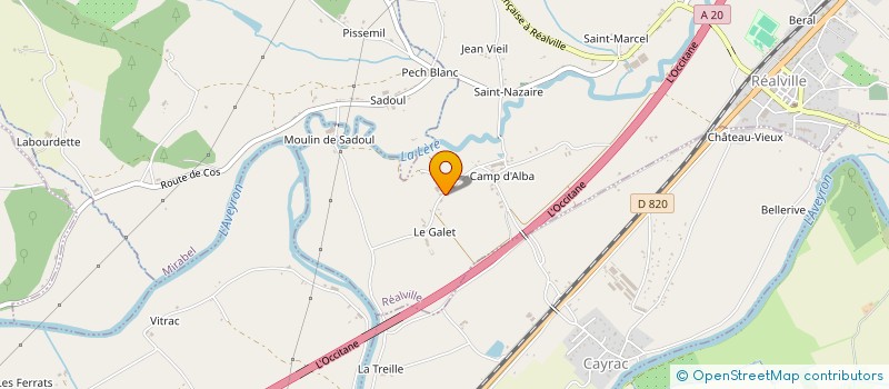 localisation de l'entreprise MONSIEUR GERARD LEIVA  REALVILLE