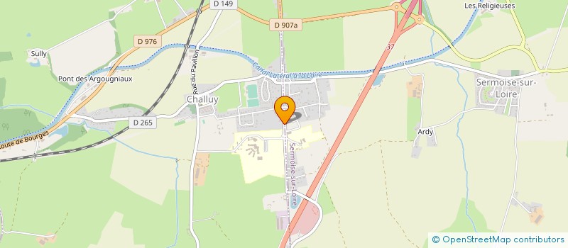 localisation de l'entreprise MONSIEUR GERARD LEJEUNE  CHALLUY