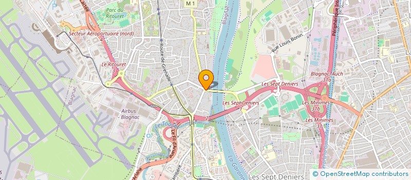 localisation de l'entreprise MONSIEUR GERARD LELTE  BLAGNAC