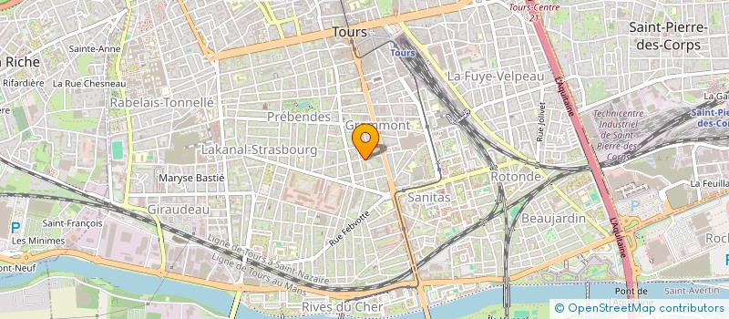 localisation de l'entreprise MONSIEUR GERARD LEMARIE  TOURS
