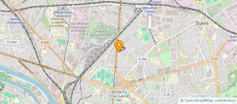 localisation de l'entreprise MONSIEUR GERARD LEMERCIER à PIERREFITTE-SUR-SEINE