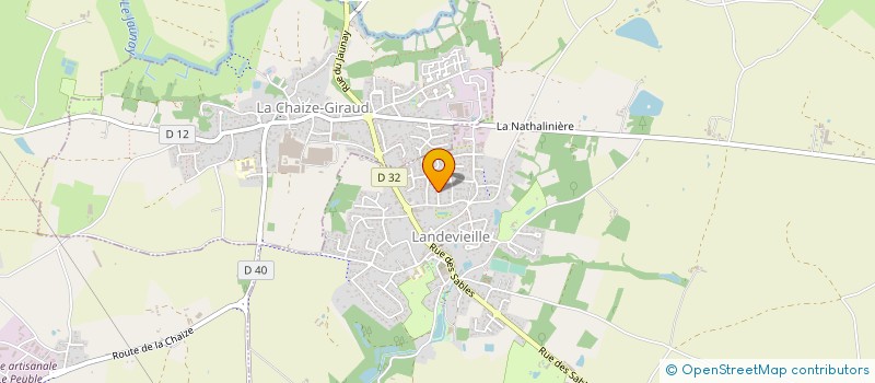 localisation de l'entreprise MONSIEUR GERARD LEMETAYER à LANDEVIEILLE