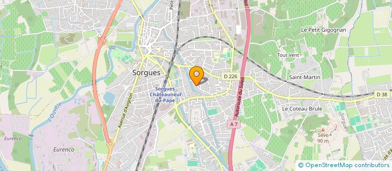 localisation de l'entreprise MONSIEUR GERARD LEPEU  SORGUES