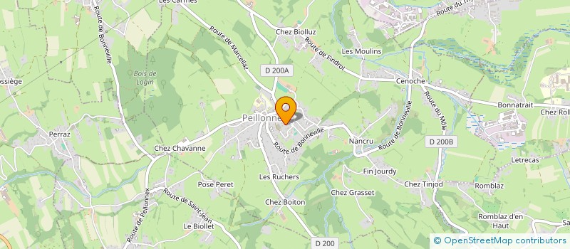 localisation de l'entreprise MONSIEUR GERARD LEPINE  PEILLONNEX