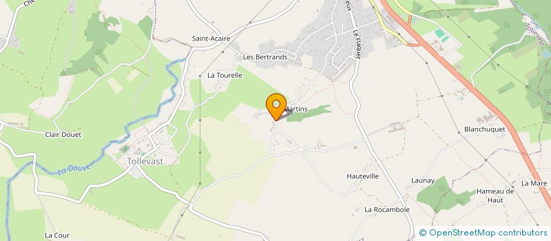 localisation de l'entreprise MONSIEUR GERARD LEPRESLE  TOLLEVAST