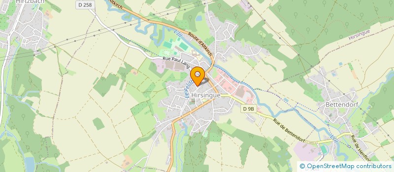 localisation de l'entreprise MONSIEUR GERARD LEQUIN  HIRSINGUE