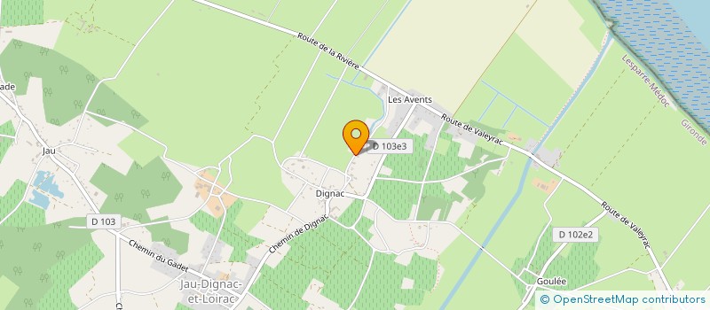 localisation de l'entreprise MONSIEUR GERARD LEROY à JAU-DIGNAC-ET-LOIRAC