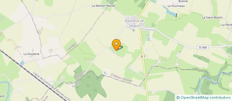 localisation de l'entreprise MONSIEUR GERARD LEROYER  VAL-DU-MAINE