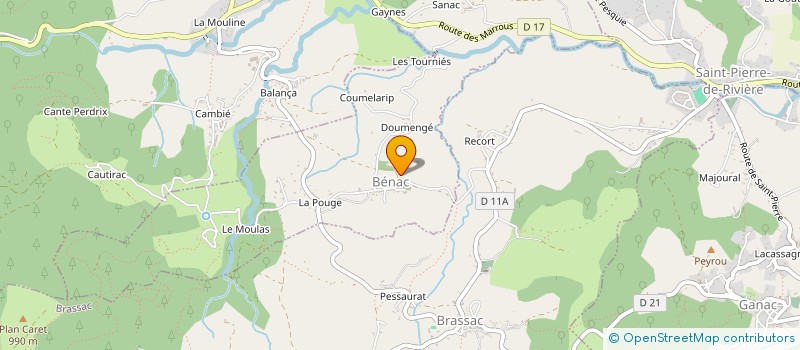 localisation de l'entreprise MONSIEUR GERARD LESTEL à BENAC