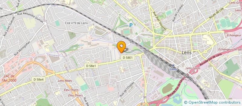 localisation de l'entreprise MONSIEUR GERARD LESTIENNE  LENS