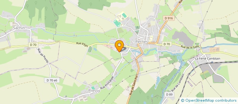 localisation de l'entreprise MONSIEUR GERARD LETHELLIER  PERNES