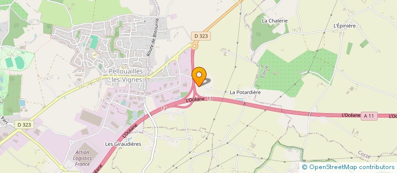 localisation de l'entreprise MONSIEUR GERARD LETOURNEAU  RIVES-DU-LOIR-EN-ANJOU