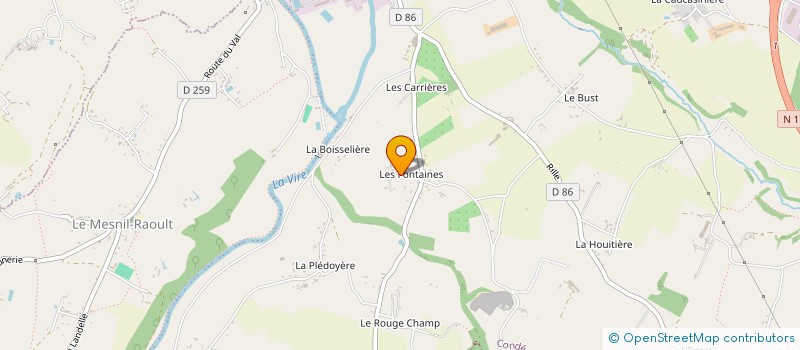 localisation de l'entreprise MONSIEUR GERARD LEVAVASSEUR  CONDE-SUR-VIRE