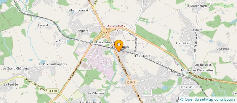 localisation de l'entreprise MONSIEUR GERARD LEYCURAS à COUZEIX