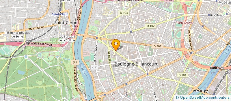 localisation de l'entreprise MONSIEUR GERARD LHEZ à BOULOGNE-BILLANCOURT