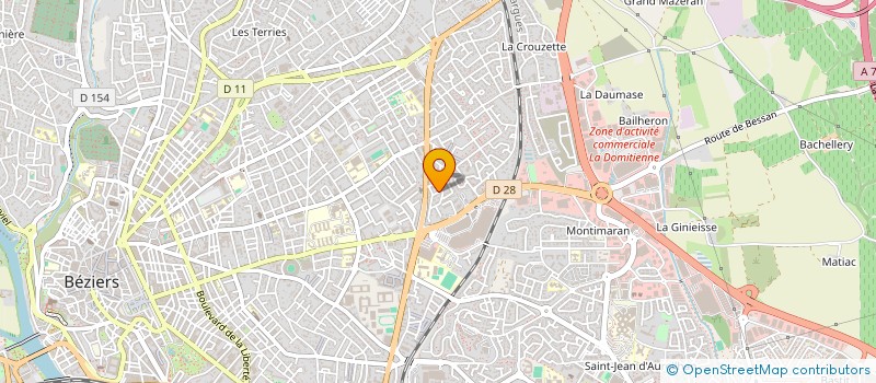 localisation de l'entreprise MONSIEUR GERARD LIEGEOIS à BEZIERS