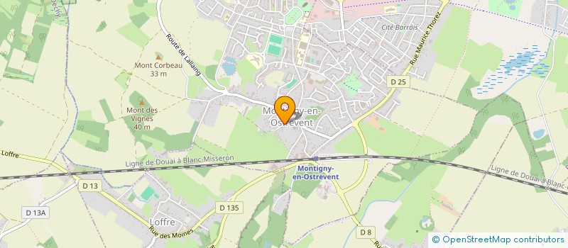 localisation de l'entreprise MONSIEUR GERARD LIENARD  MONTIGNY-EN-OSTREVENT