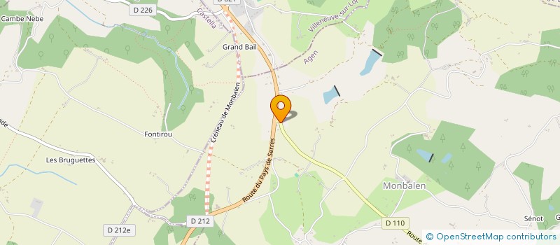 localisation de l'entreprise MONSIEUR GERARD LIMBERT  MONBALEN