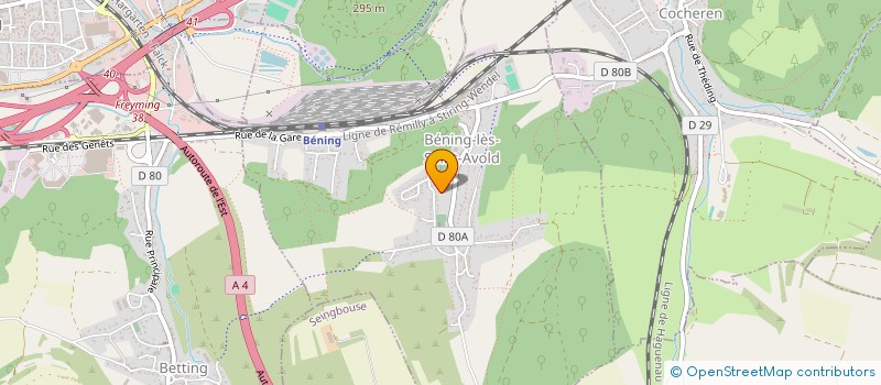 localisation de l'entreprise MONSIEUR GERARD LINTZ  BENING-LES-SAINT-AVOLD