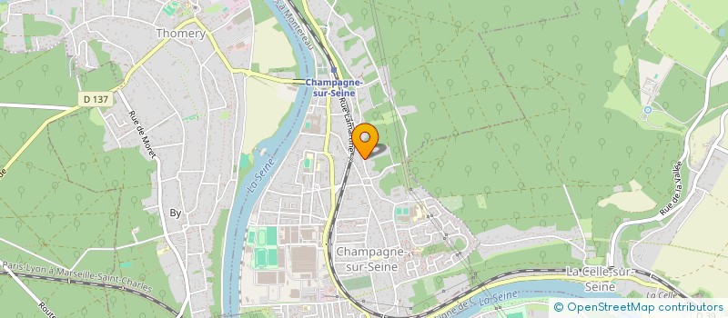 localisation de l'entreprise MONSIEUR GERARD LITTY  CHAMPAGNE-SUR-SEINE