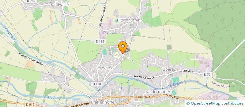 localisation de l'entreprise MONSIEUR GERARD LITZELMANN  VAL-DE-MODER