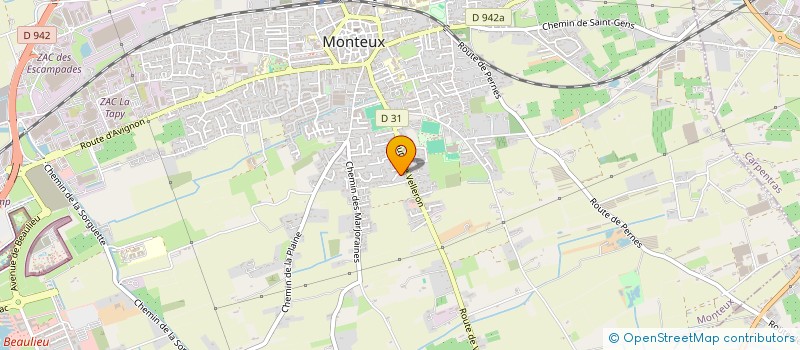 localisation de l'entreprise MONSIEUR GERARD LLUCH  MONTEUX