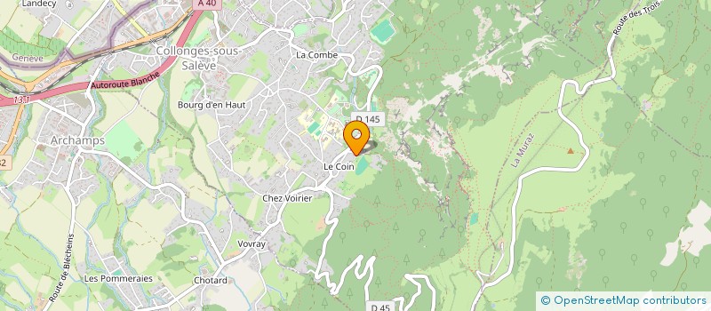 localisation de l'entreprise MONSIEUR GERARD LOIZON  COLLONGES-SOUS-SALEVE