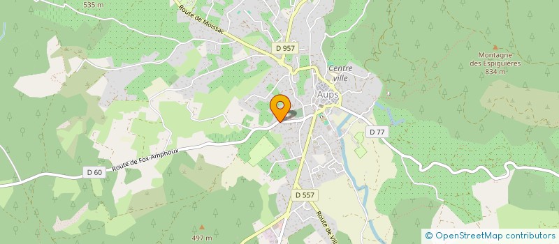 localisation de l'entreprise MONSIEUR GERARD LORENZATI  AUPS