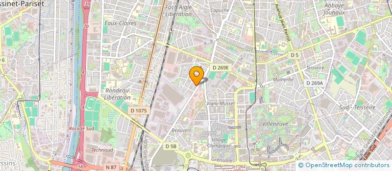 localisation de l'entreprise MONSIEUR GERARD LOUBINOUX  GRENOBLE