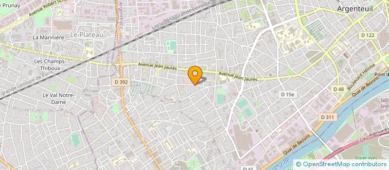 localisation de l'entreprise MONSIEUR GERARD LUBANZADIO à ARGENTEUIL