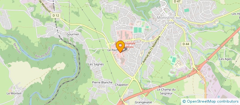 localisation de l'entreprise MONSIEUR GERARD MACHERAS à LA CHAPELLE D'AUREC