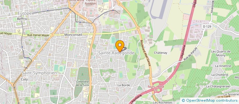 localisation de l'entreprise MONSIEUR GERARD MAGDELAINE à TOURS