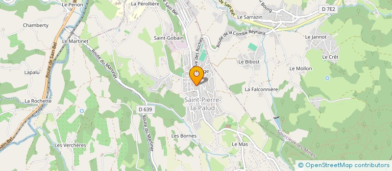 localisation de l'entreprise MONSIEUR GERARD MAGNIN  SAINT-PIERRE-LA-PALUD