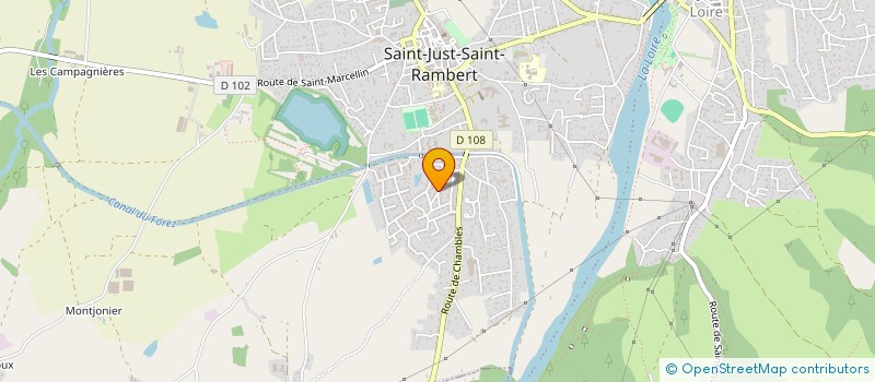 localisation de l'entreprise MONSIEUR GERARD MAILLER  SAINT-JUST-SAINT-RAMBERT